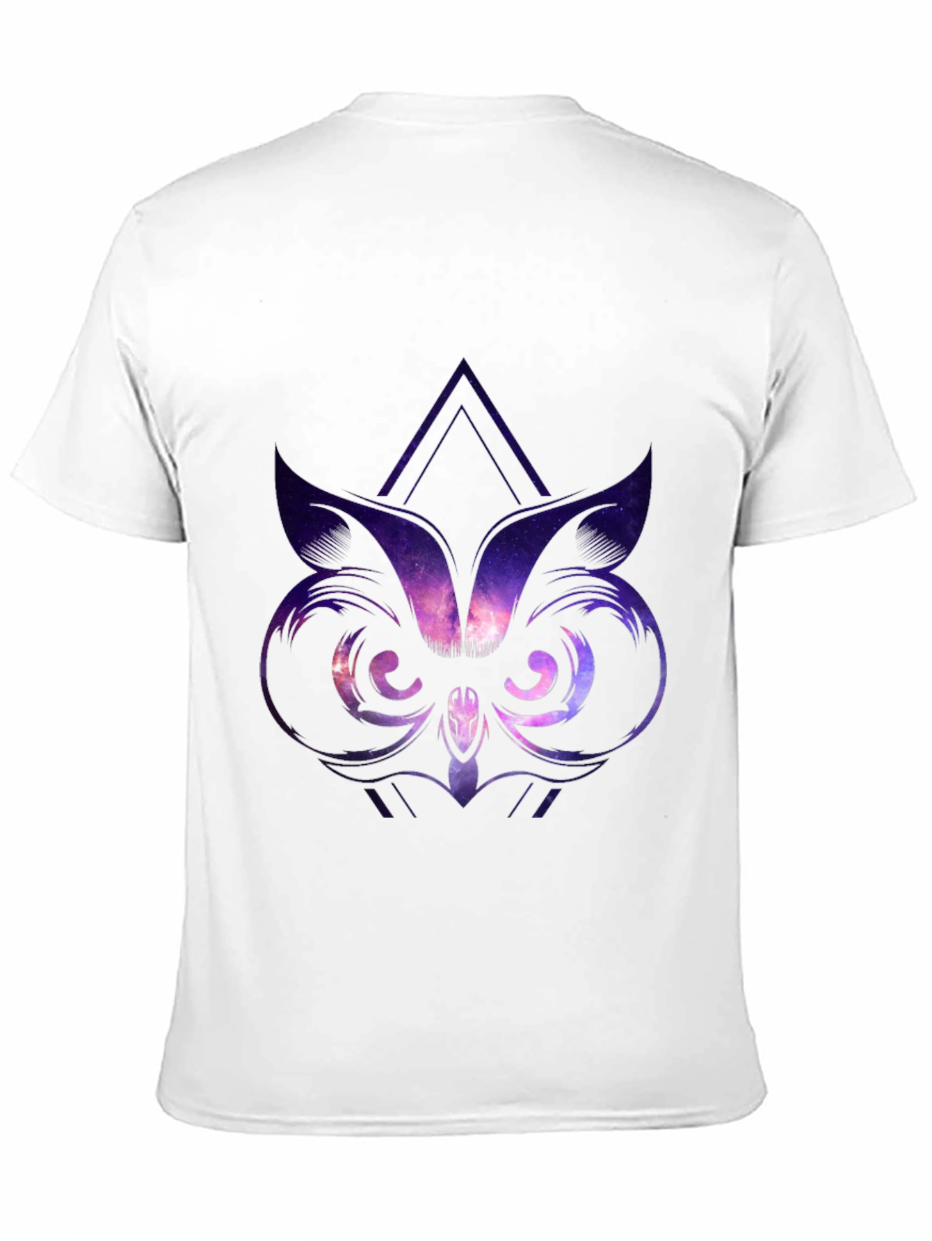 Black Galaxy Owl Graphic Tee - Black view 11