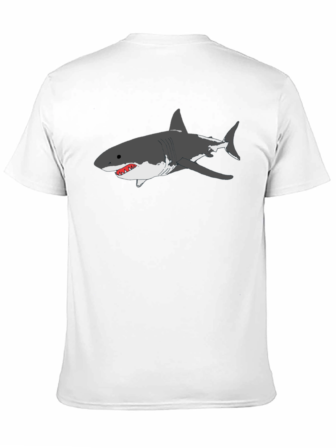 Black Shark Graphic Tee - Black Cotton T-Shirt view 11