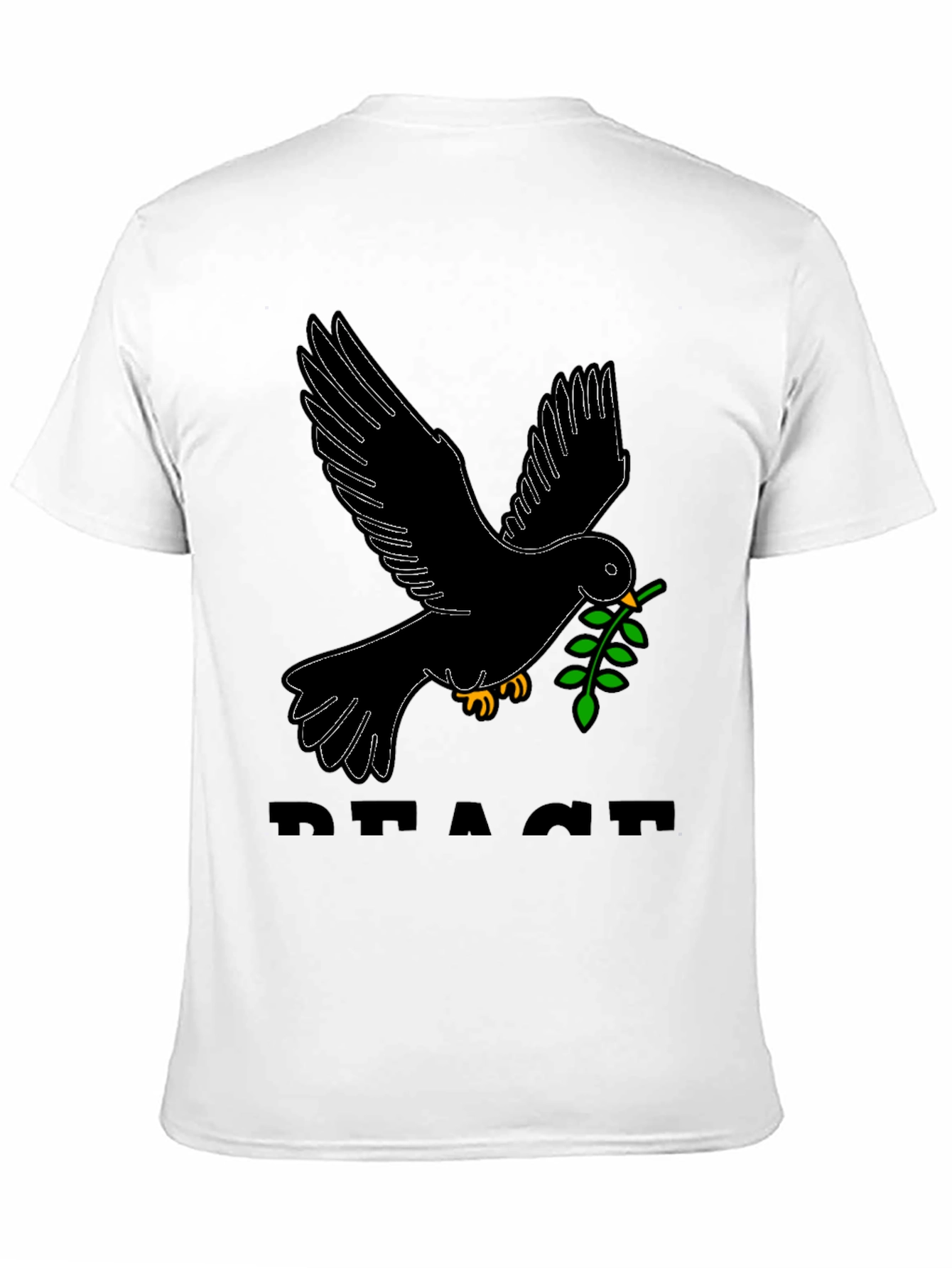 Black Peace Dove Graphic Tee - Black view 11