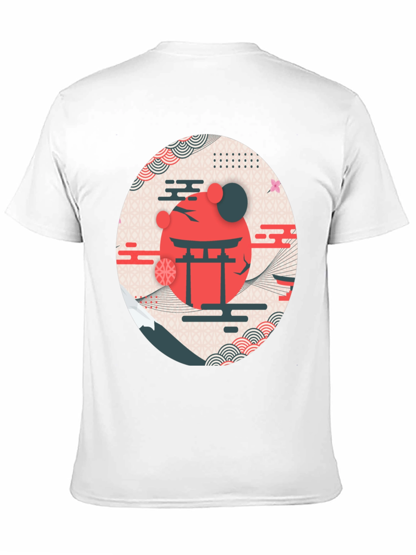 Black Japanese Inspired Graphic T-Shirt view 11