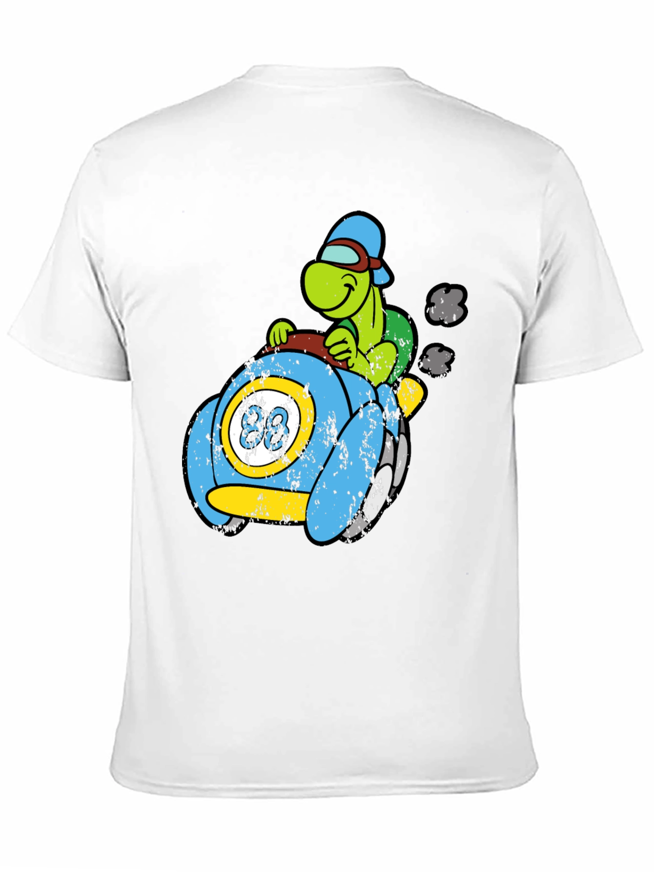 Black Turtle Car Graphic Tee - Unique Cartoon Design view 11
