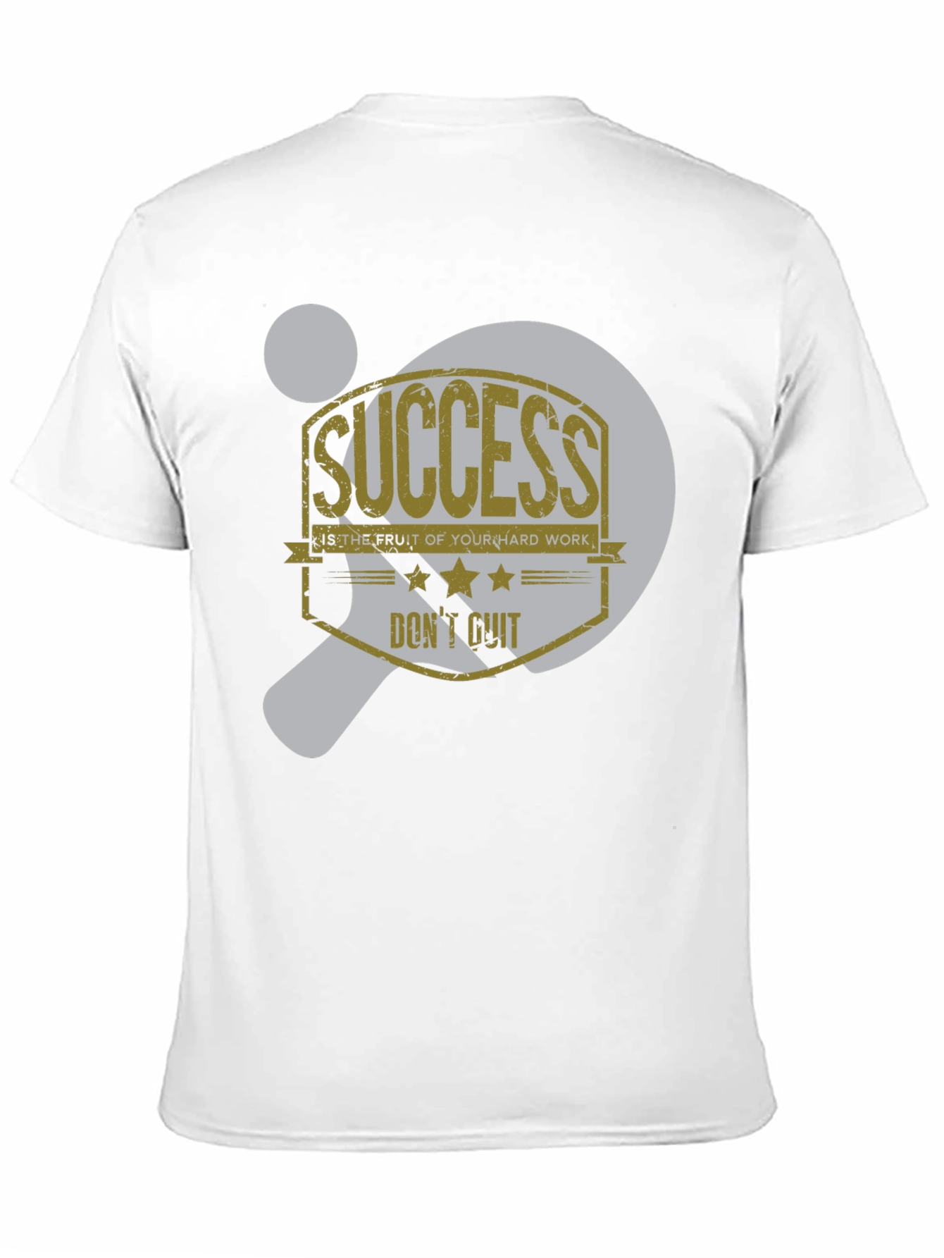 Black Success Motivational Graphic T-Shirt view 11