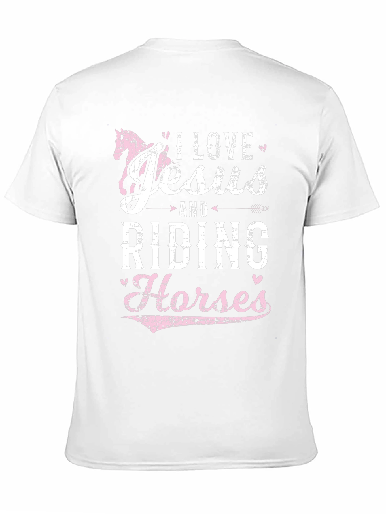 Black I Love Jesus & Riding Horses Graphic Tee view 11