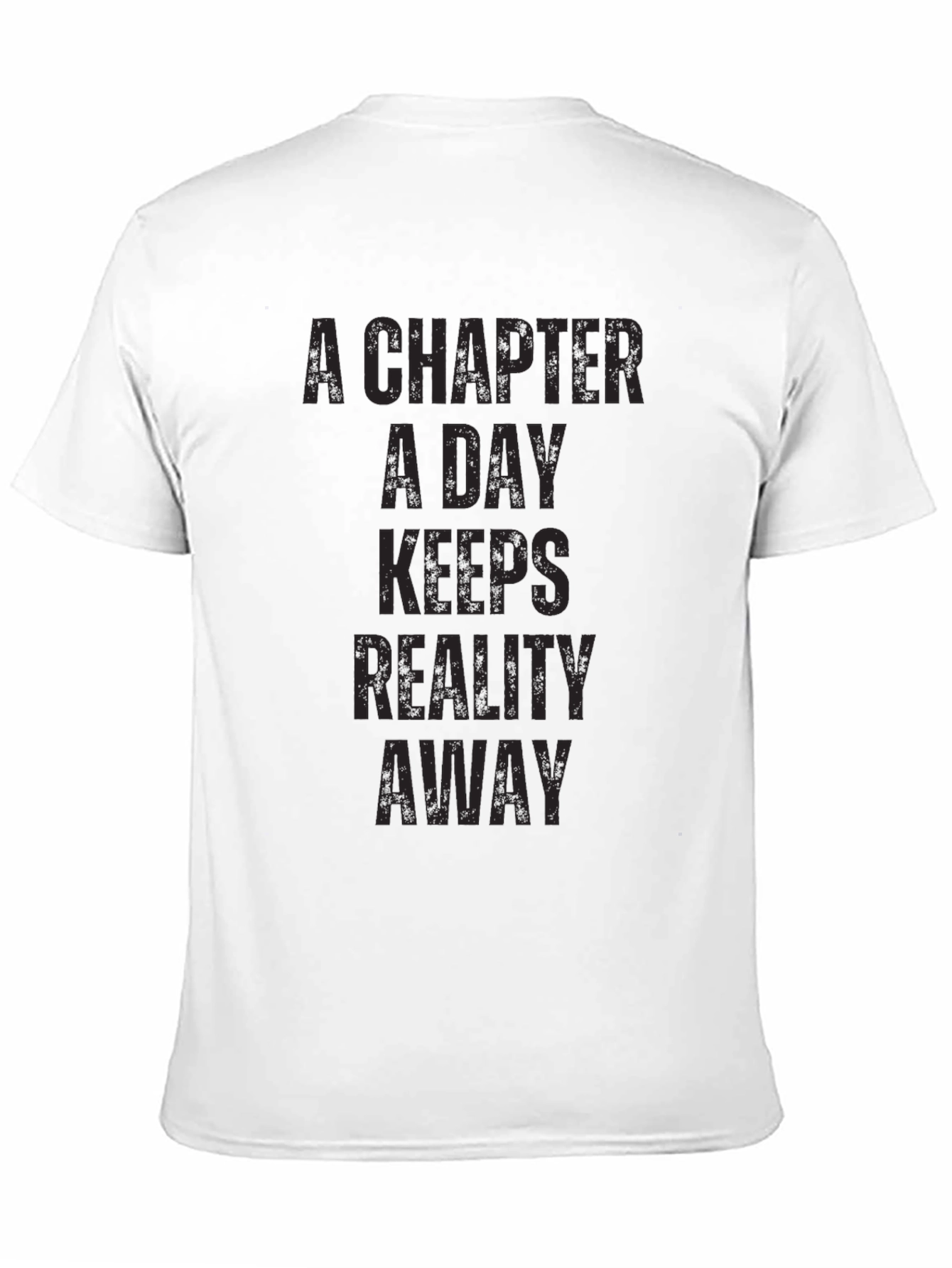 Black A Chapter A Day T-Shirt - Black Novelty Tee view 11