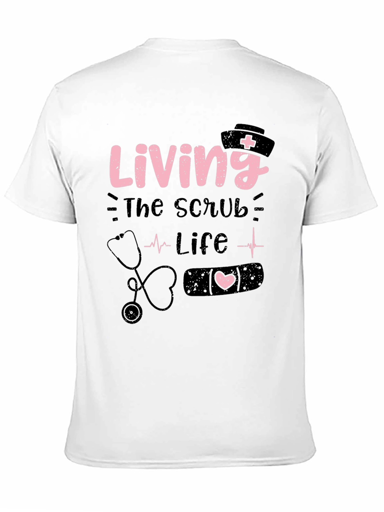 Black Living The Scrub Life T-Shirt - Nurse Gift view 11