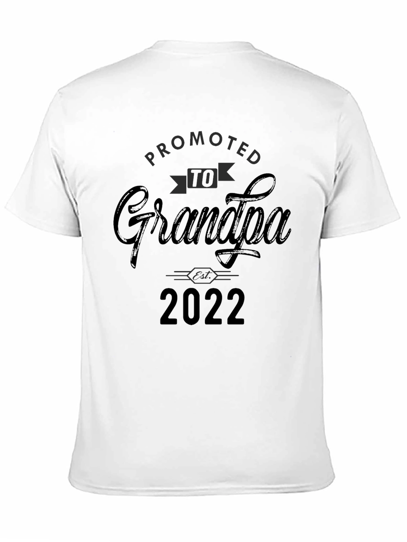 Black Promoted to Grandpa 2022 T-Shirt view 11