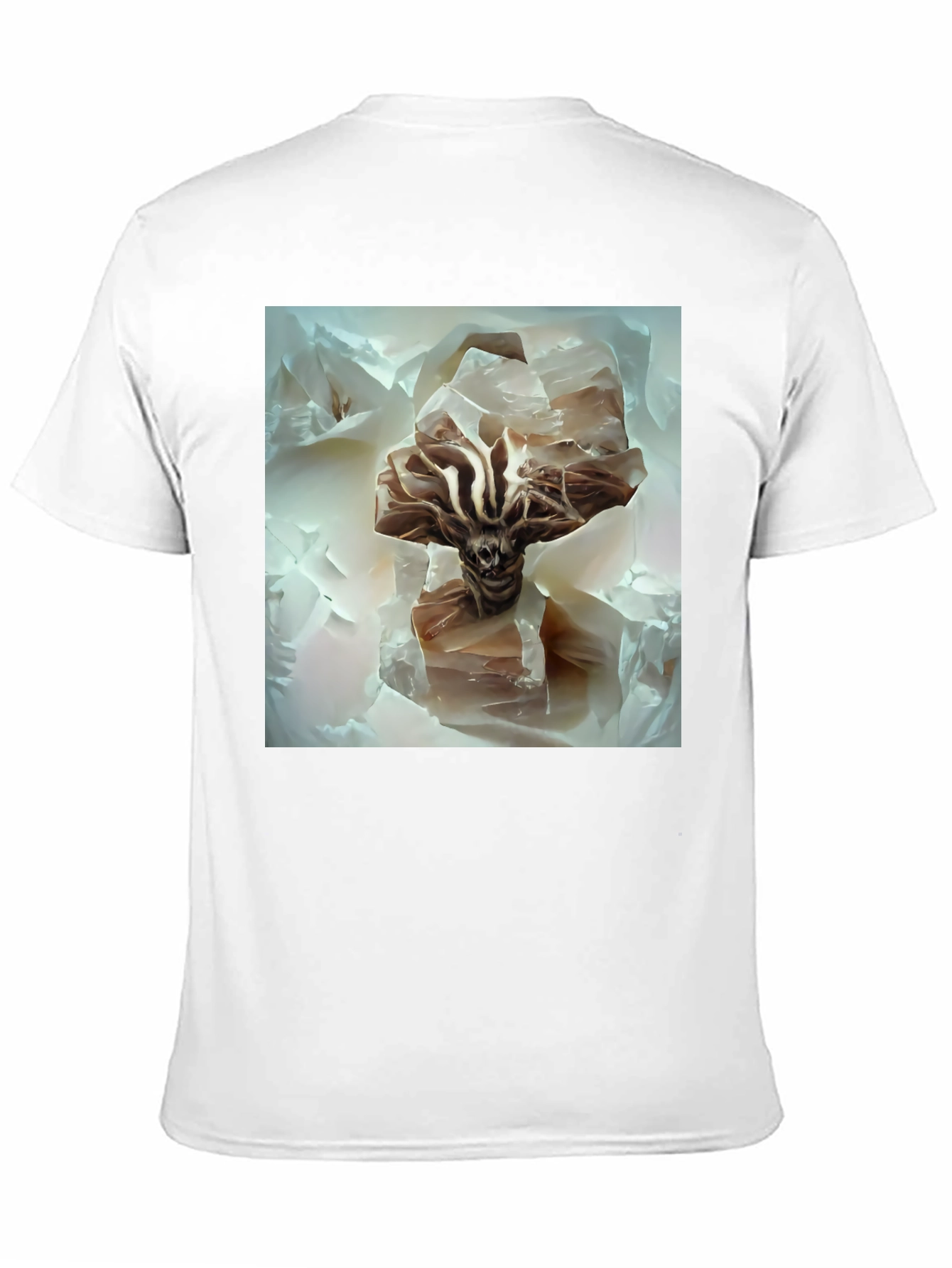 Black Abstract Alien Graphic T-Shirt - Soft Cotton Tee view 11