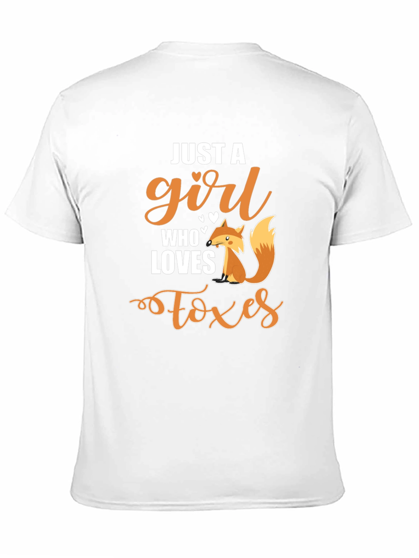 Black Just a Girl Who Loves Foxes Graphic Tee view 11