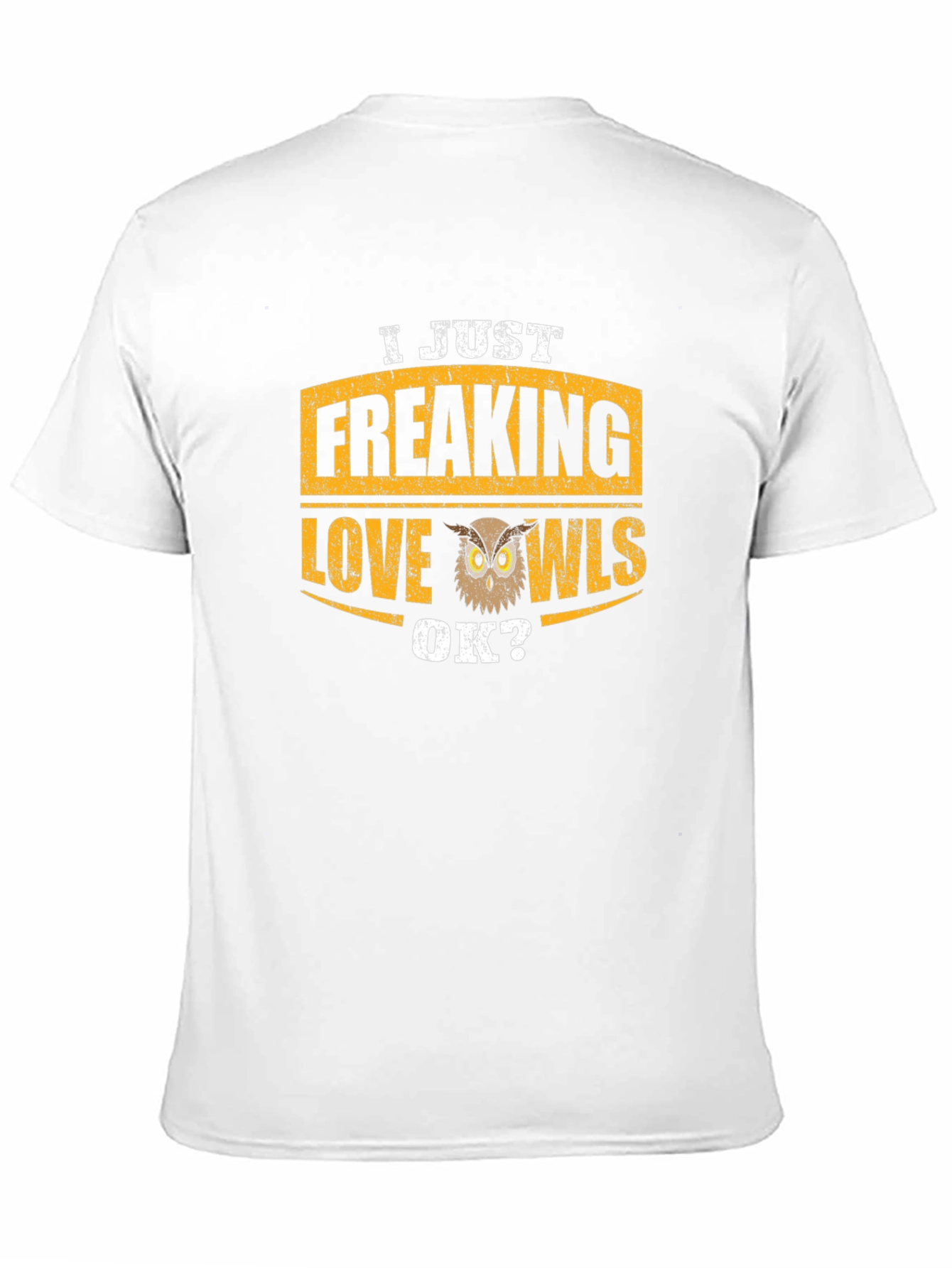 Black I Just Freaking Love Owls T-Shirt view 11