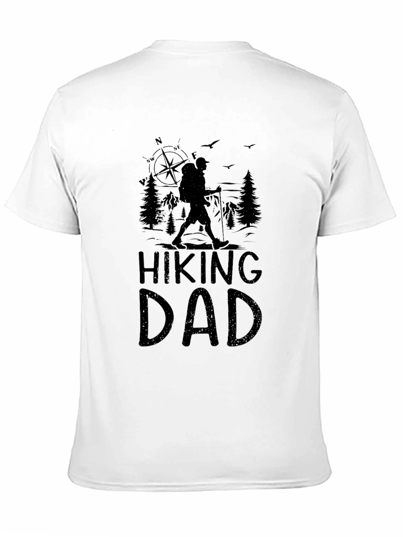 Black Hiking Dad T-Shirt - Outdoors Adventure Tee view 11