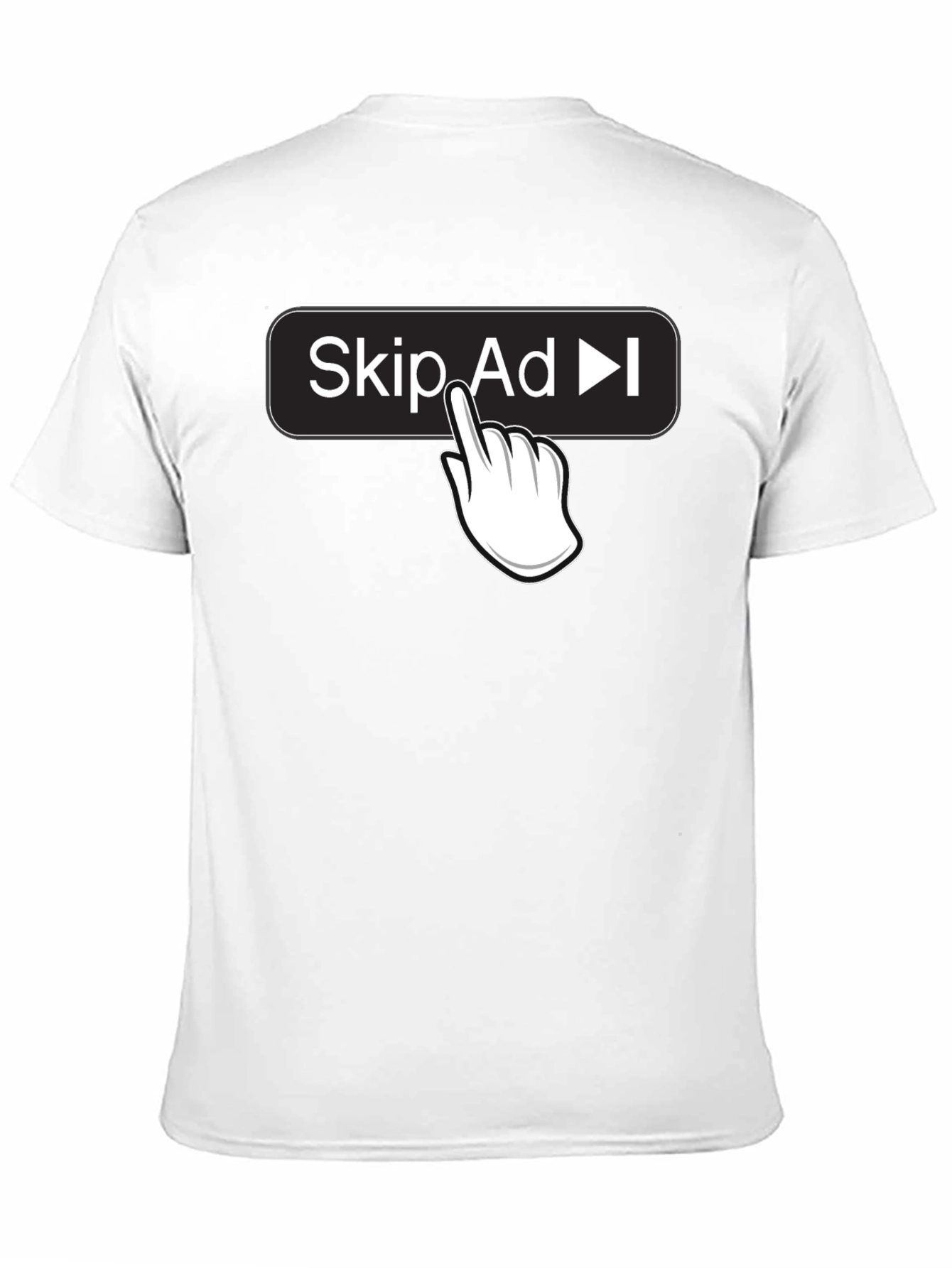 Black Skip Ad Funny Humor Novelty T-Shirt view 11