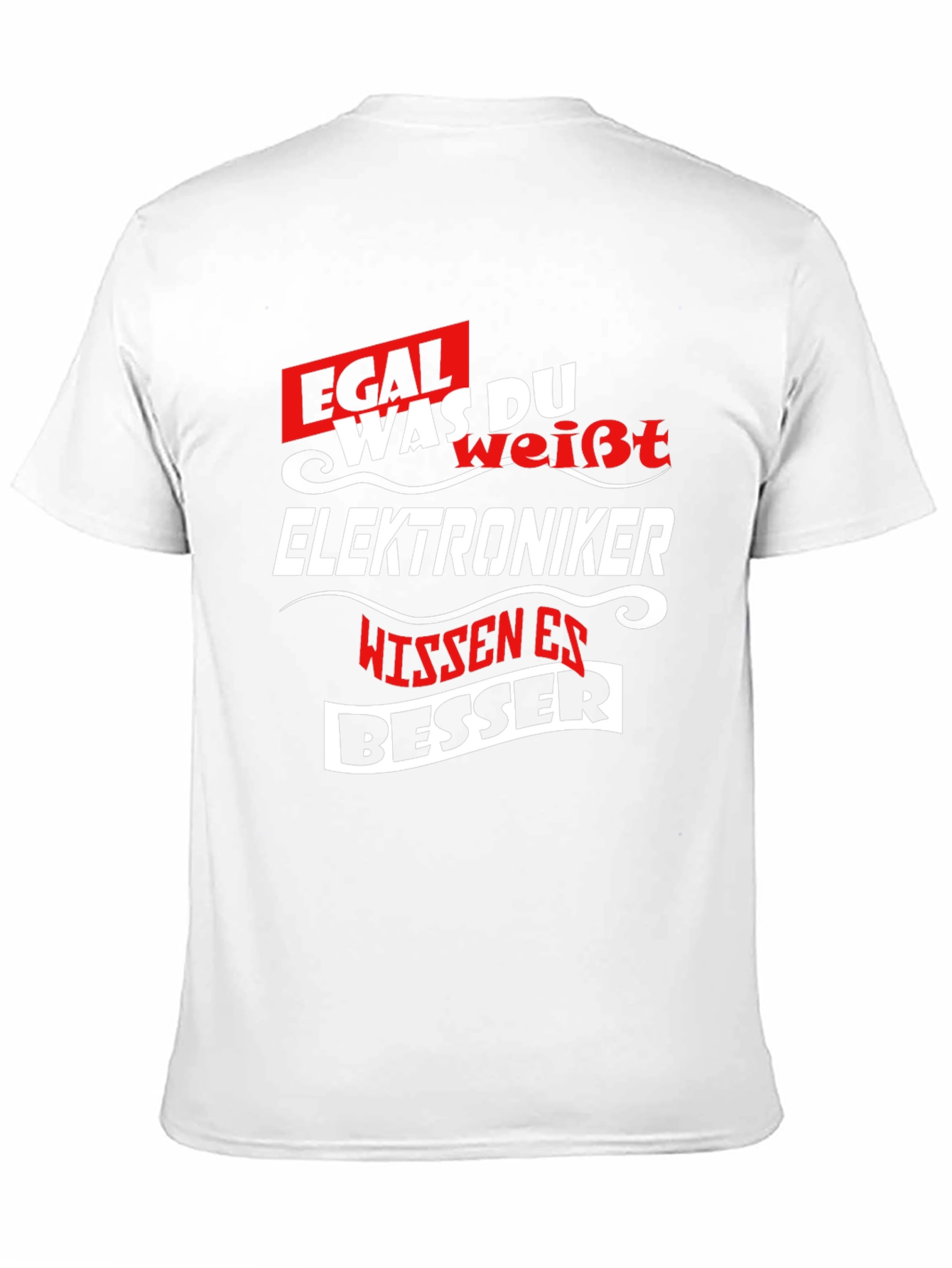 Black Electronics Expert T-Shirt - Egal Was Du WeiBt view 11