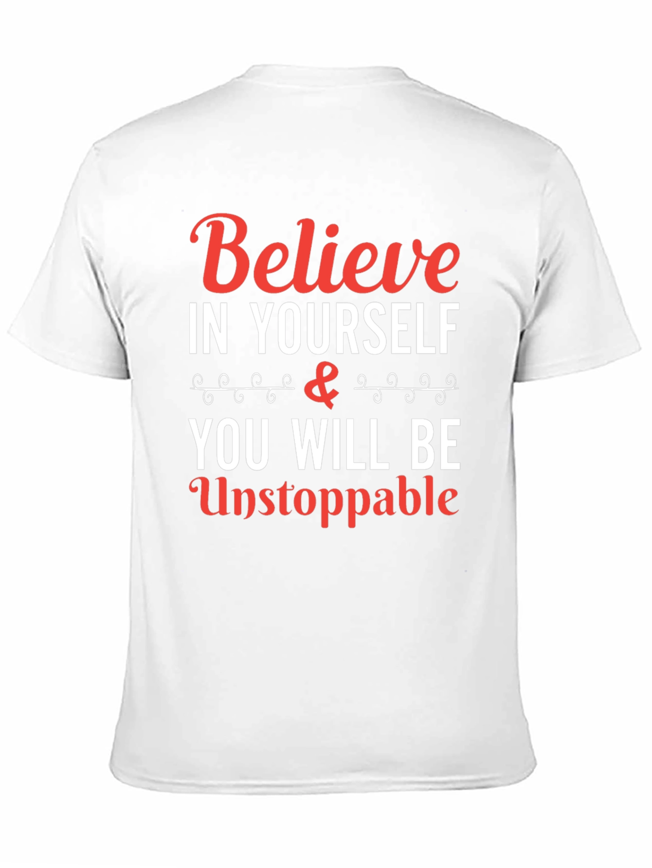 Black Believe in Yourself T-Shirt - Inspirational Graphic Tee view 11