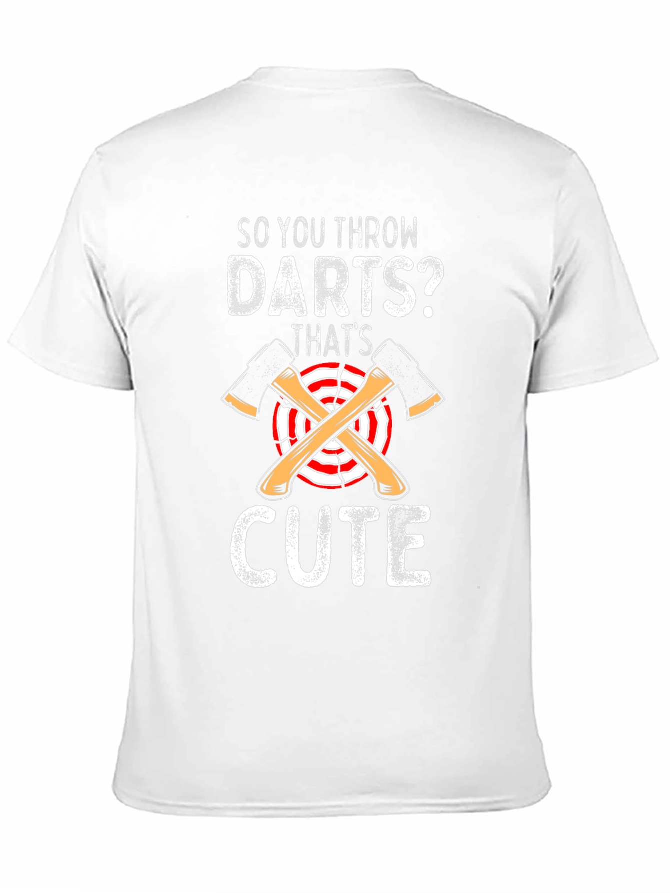 Black So You Throw Darts? Cute Axe Throwing T-Shirt view 11