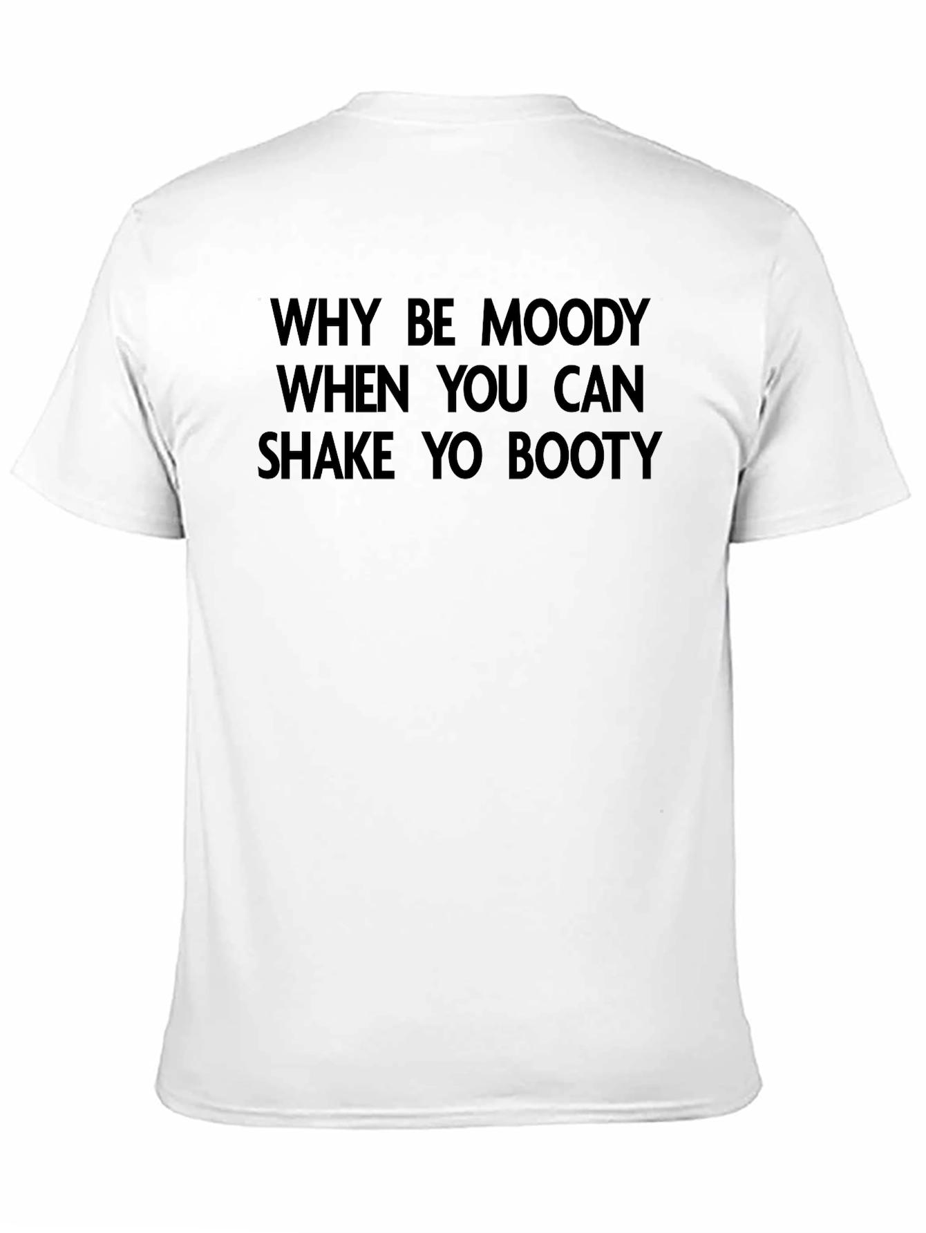 Black Shake Yo Booty Graphic Tee - Funny Black T-Shirt view 11