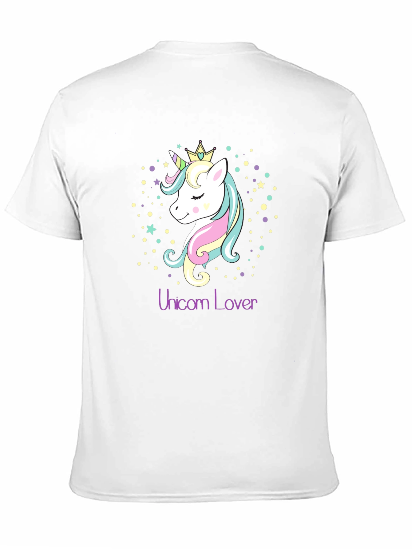 Black Unicorn Lover Black T-Shirt Graphic Tee view 11