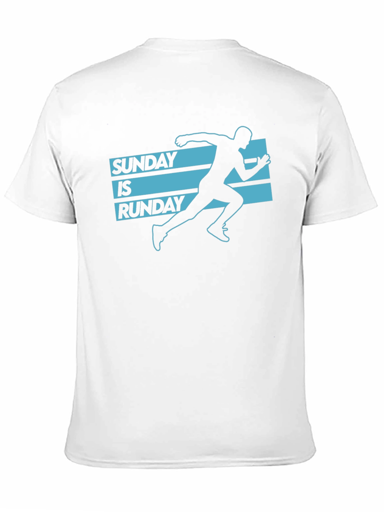 Black Sunday is Runday Graphic Tee - Men's Black T-Shirt view 11