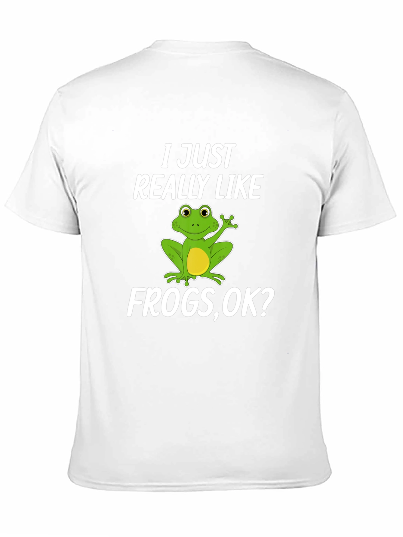 Black Funny Frog Lover T-Shirt - I Just Really Like Frogs, OK? view 11