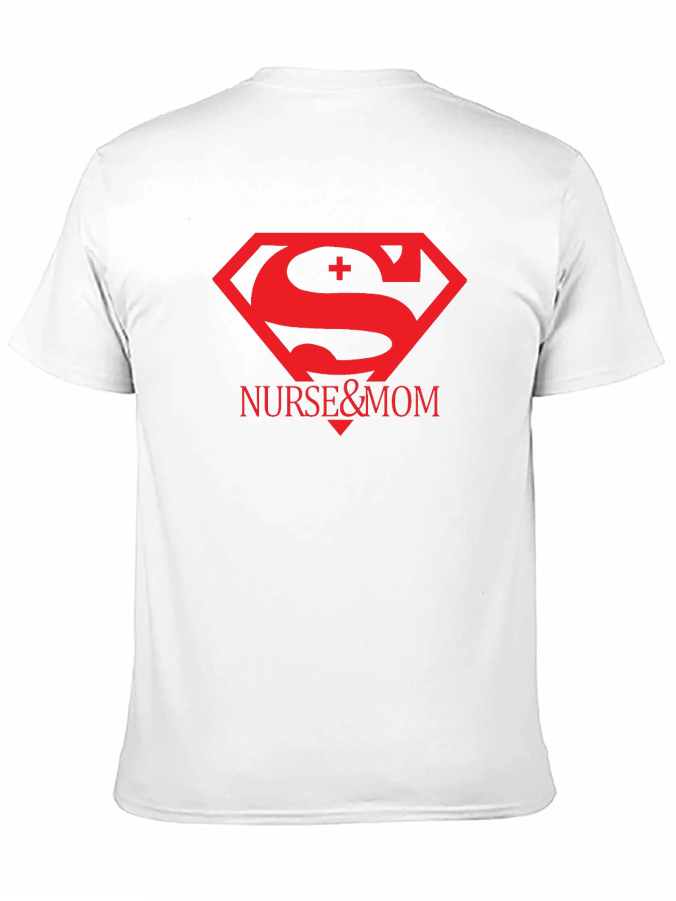 Black Nurse & Mom Superhero T-Shirt view 11