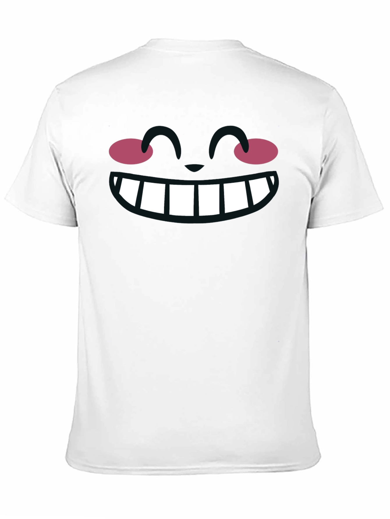 Black Funny Cartoon Face Graphic T-Shirt view 11