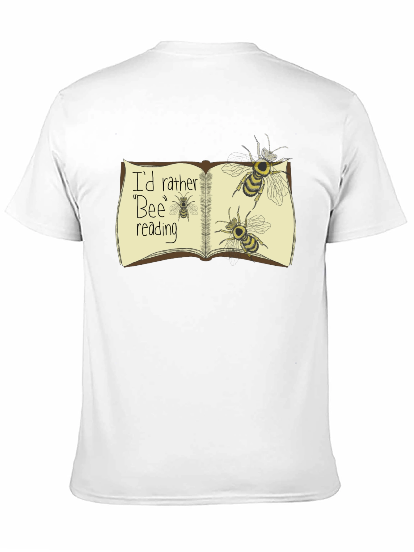 Black Bee Reading T-Shirt Funny Book Lover Tee view 11