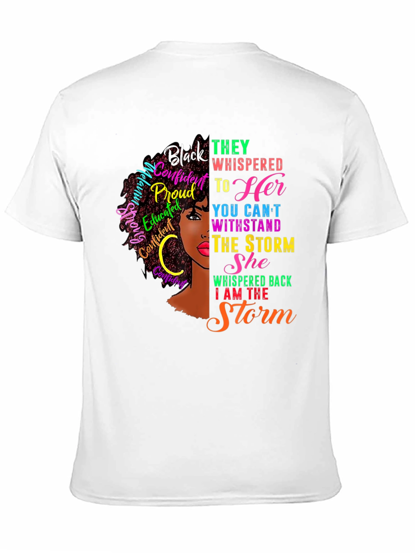 Black Black Confident Woman Graphic T-Shirt view 11