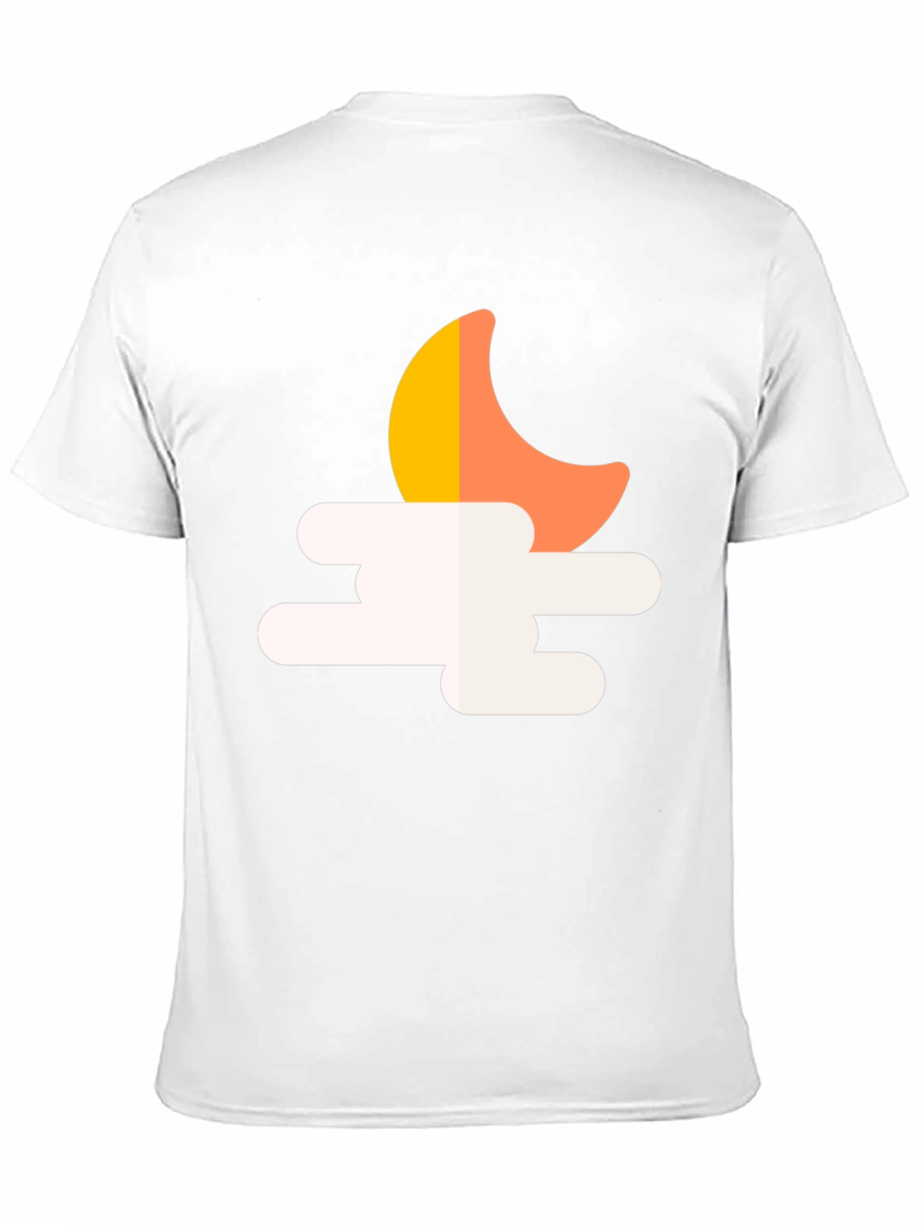 Black Night Sky T-Shirt: Moon & Clouds Graphic Tee view 11