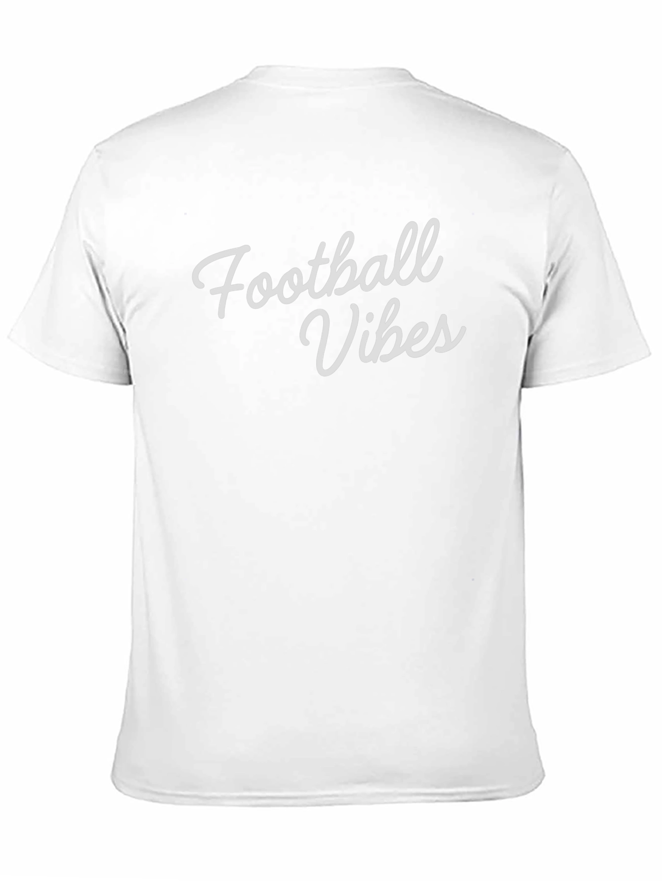 Black Football Vibes Graphic Tee - Soft Black T-Shirt view 11