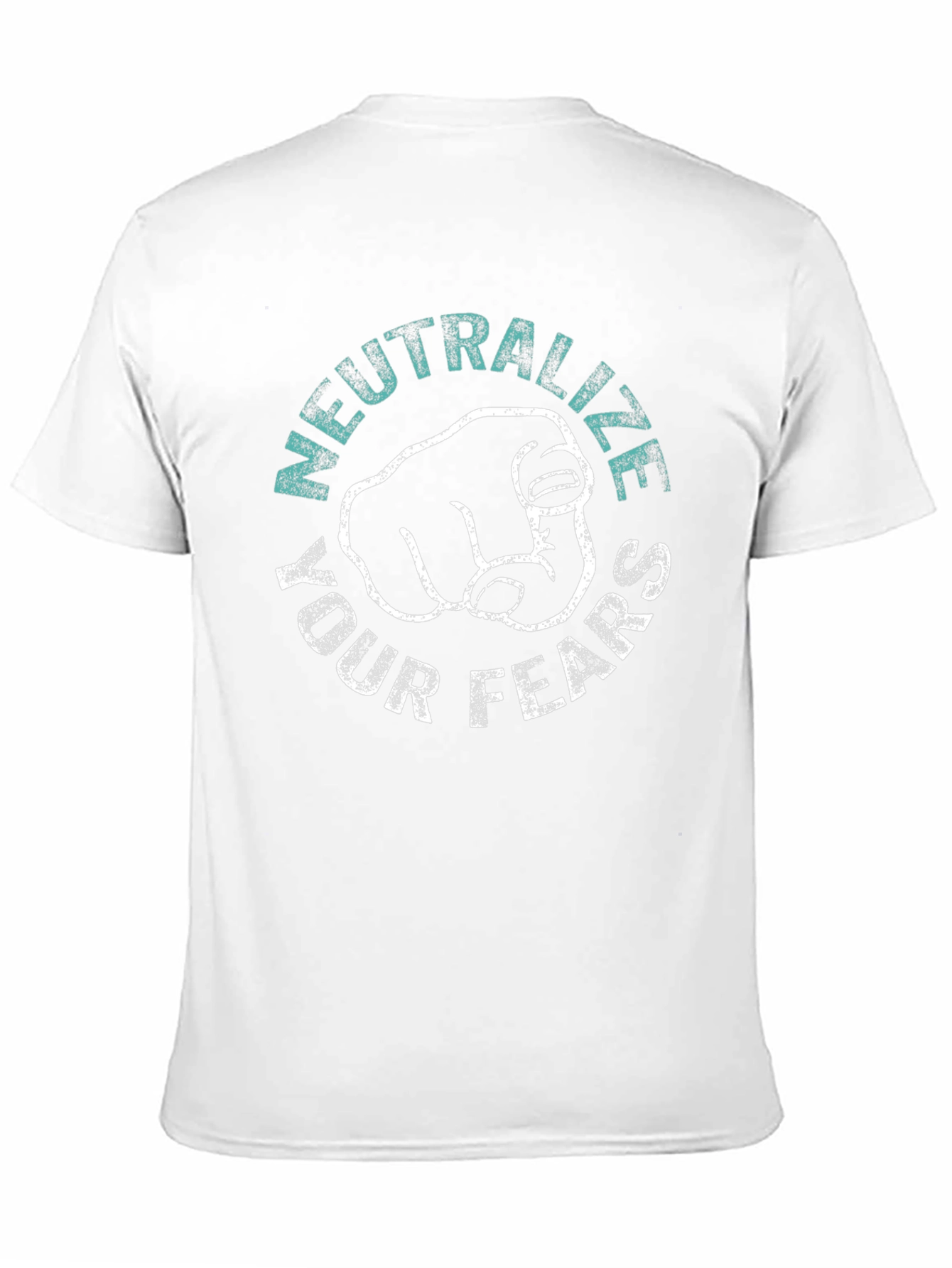 Black Neutralize Your Fears Black Graphic Tee view 11