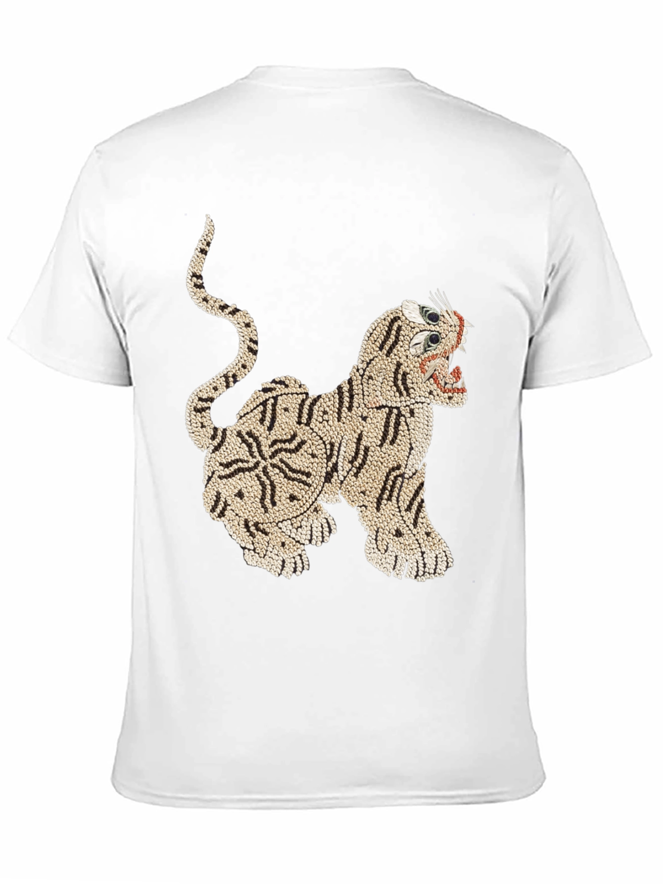 Black Tiger Graphic Print T-Shirt view 11