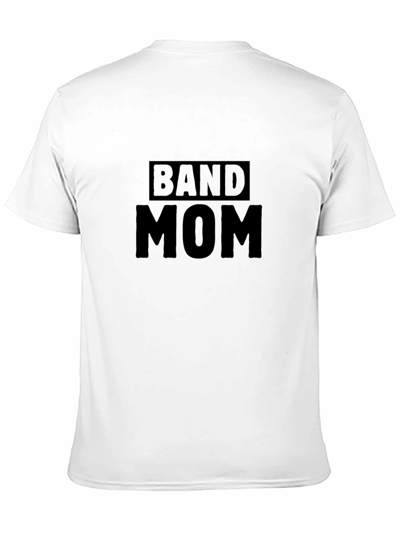 Black Band Mom Graphic Tee - Black Cotton T-Shirt view 11
