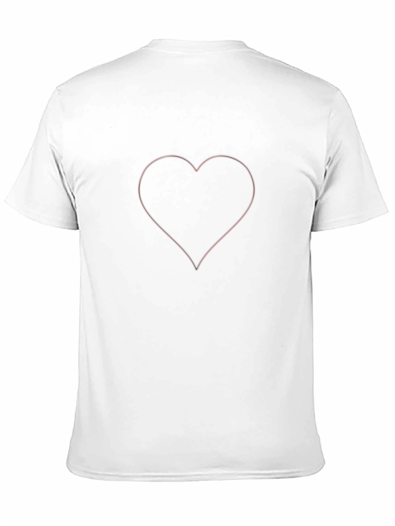 Black Heart Outline Graphic T-Shirt view 11