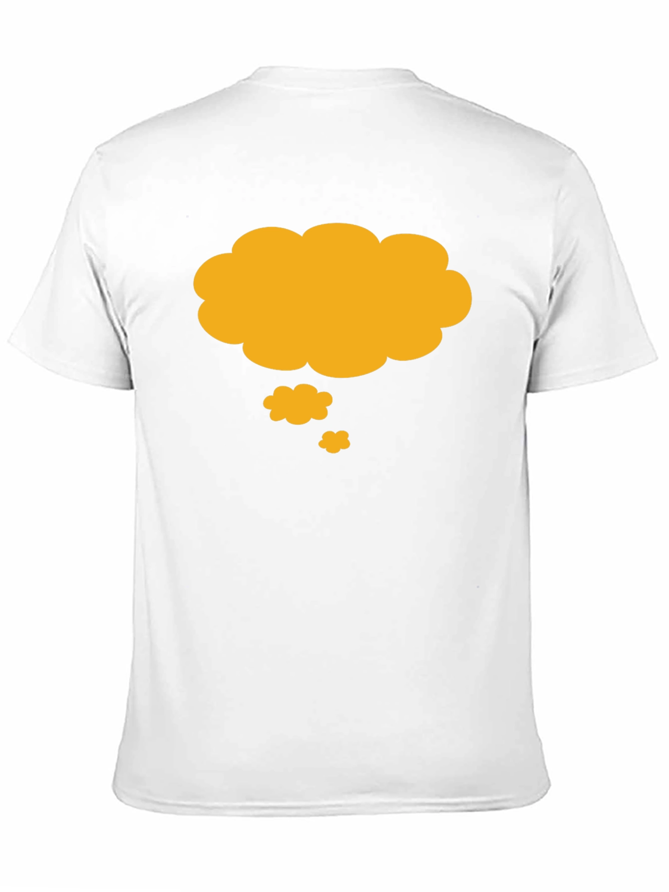 Black Thinking Cloud T-Shirt - Black, Casual Cotton Tee view 11