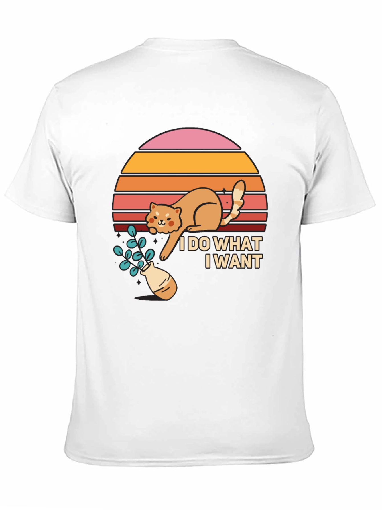 Black I Do What I Want Cat T-Shirt view 11