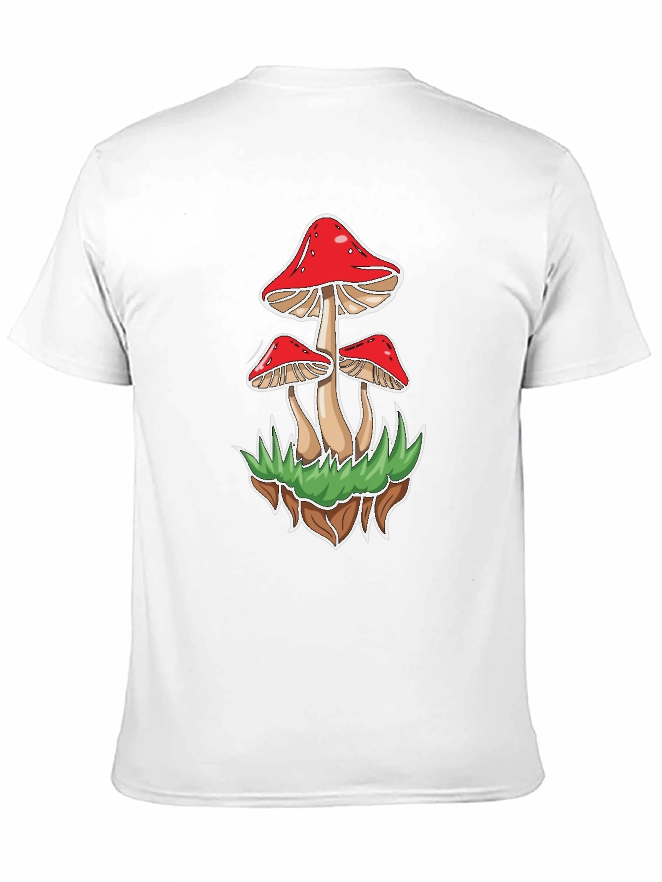 Black Mushroom Graphic Tee - Black Cotton Blend view 11