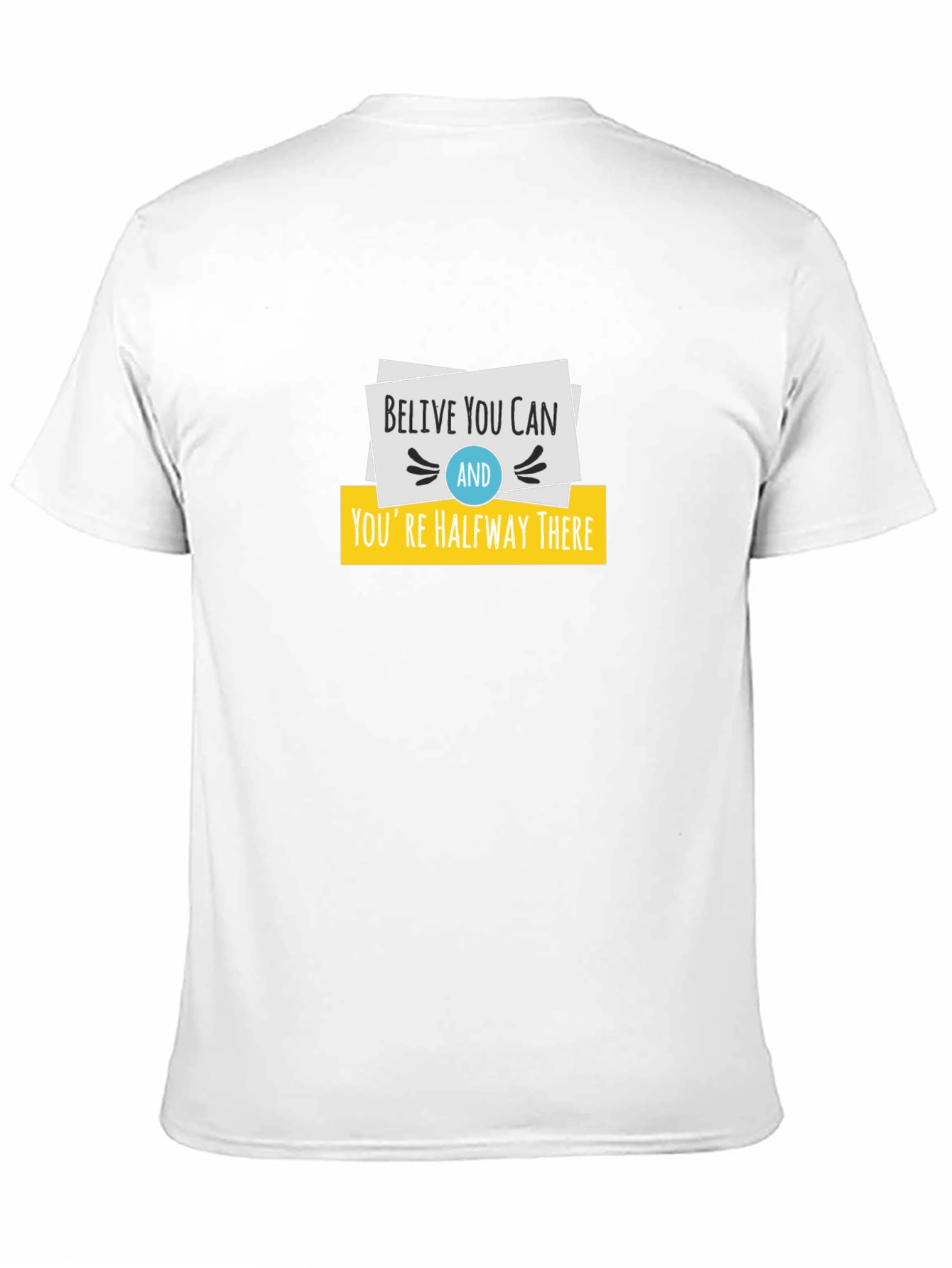 Black Believe You Can T-Shirt - Motivational Design view 11