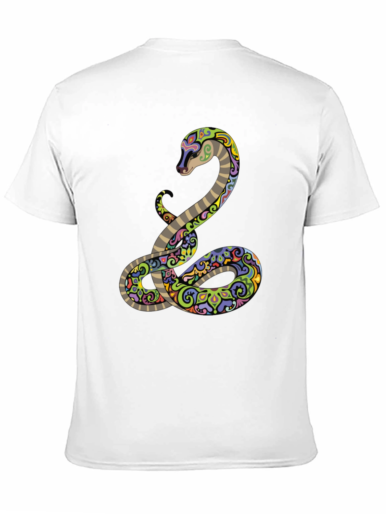 Black Cool Snake Graphic Tee - Black T-Shirt view 11