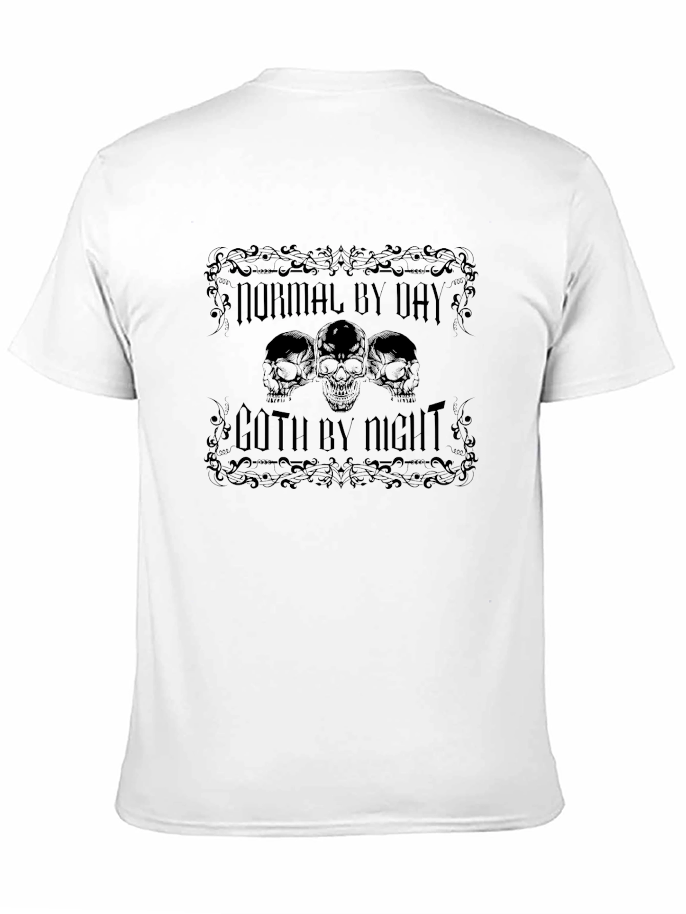 Black Normal By Day Goth By Night T-Shirt view 11