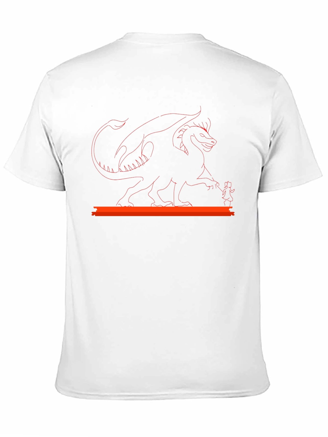 Black Dragon & Girl Graphic Black T-Shirt view 11