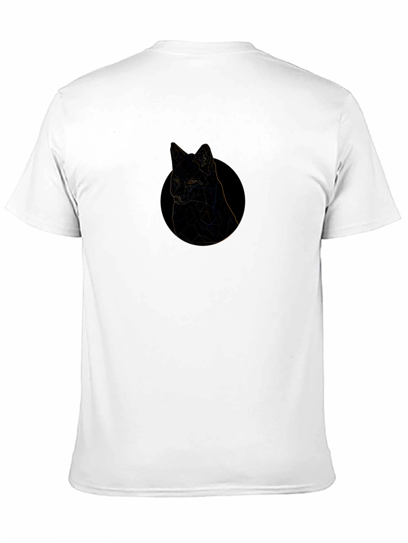 Black Geometric Cat Graphic Tee - Black view 11