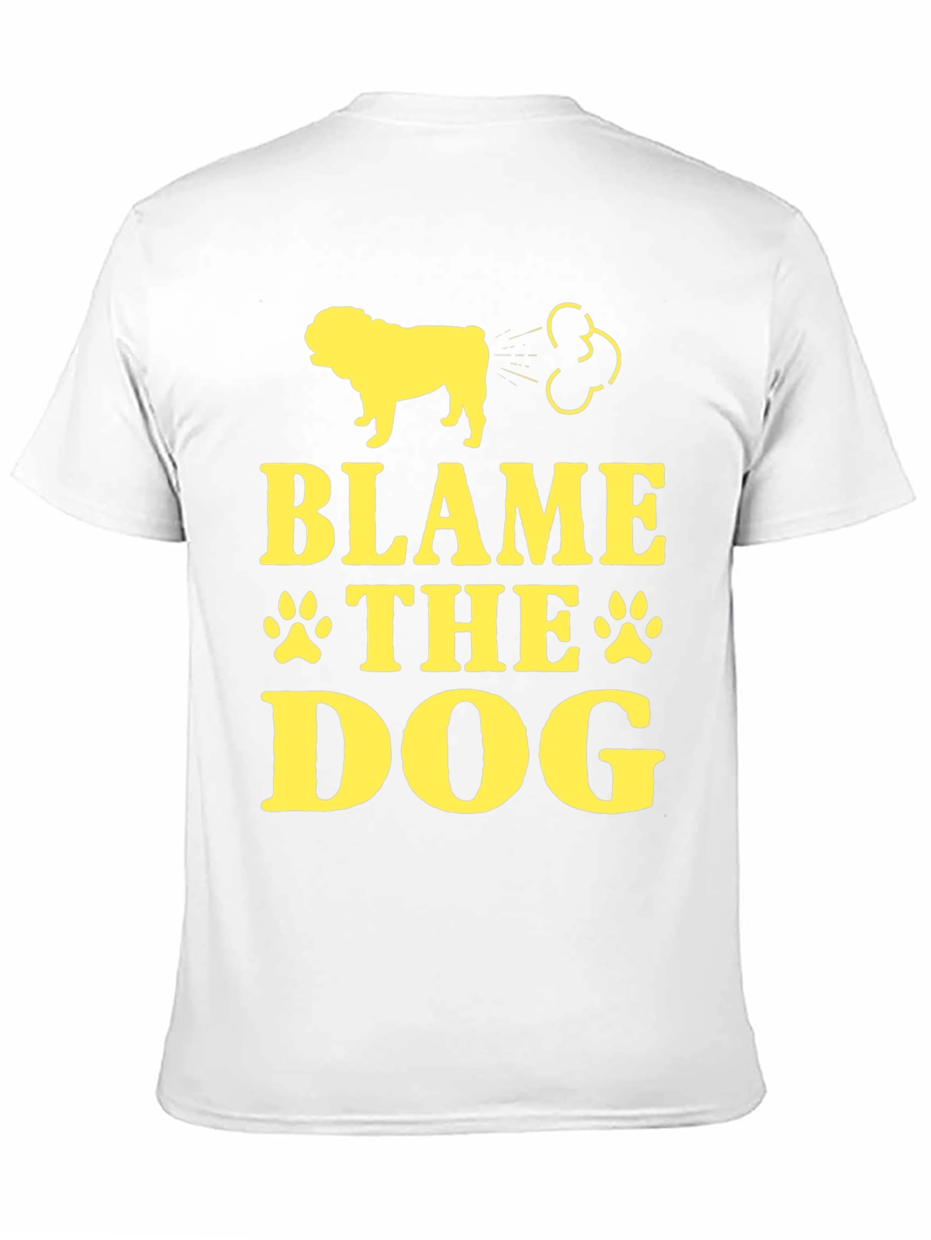 Black Blame The Dog Funny T-Shirt view 11