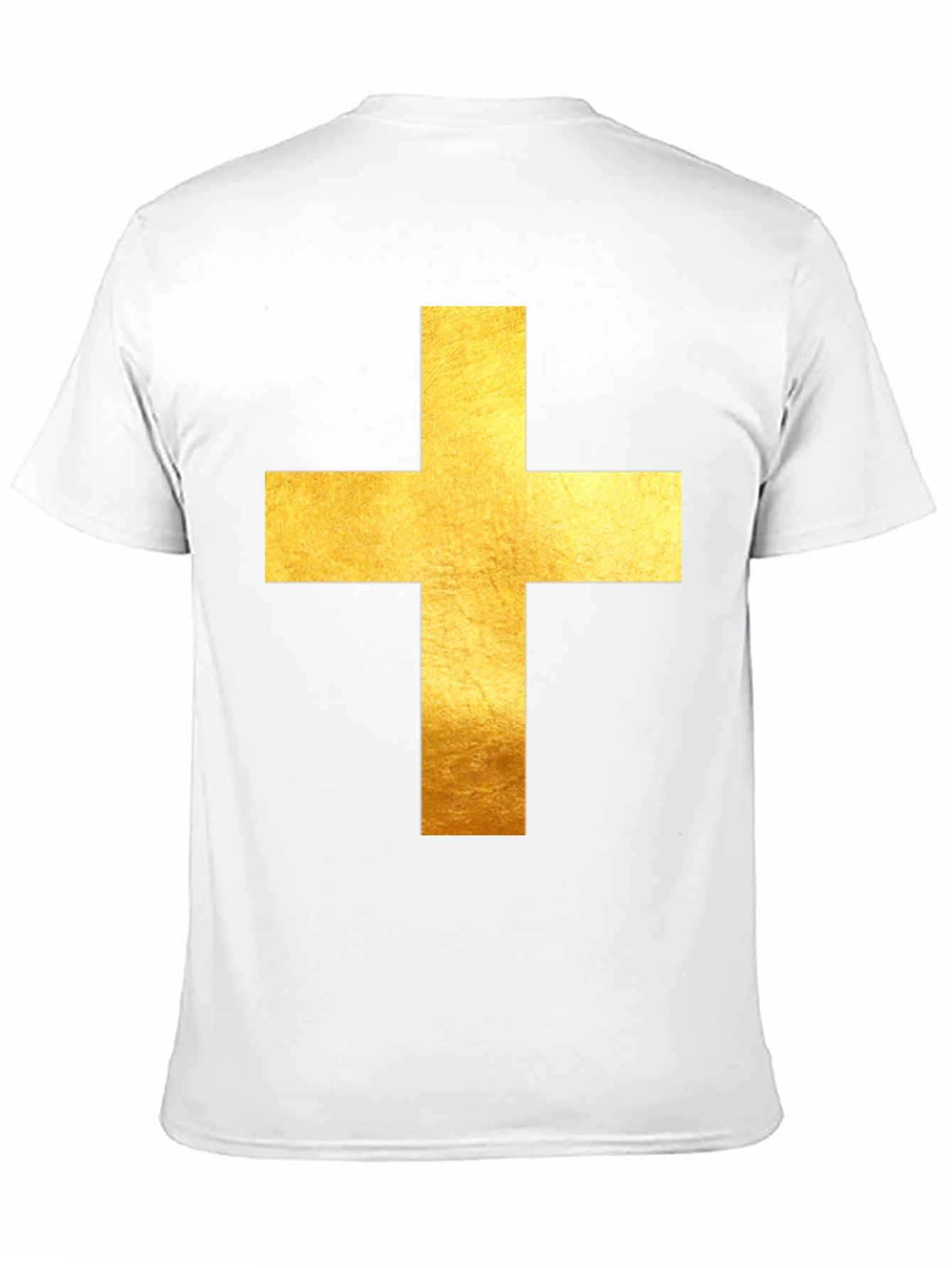 Black Gold Cross Graphic Black T-Shirt view 11