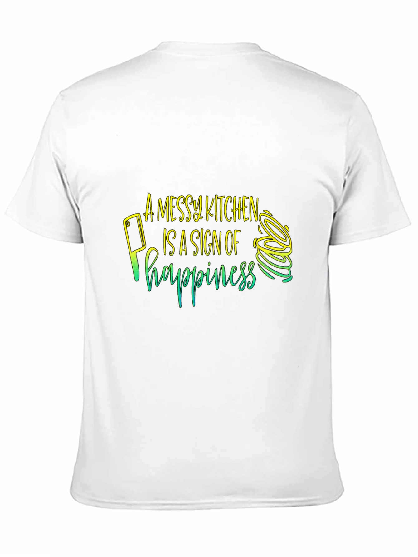 Black Messy Kitchen Happiness T-Shirt - Chef's Delight view 11