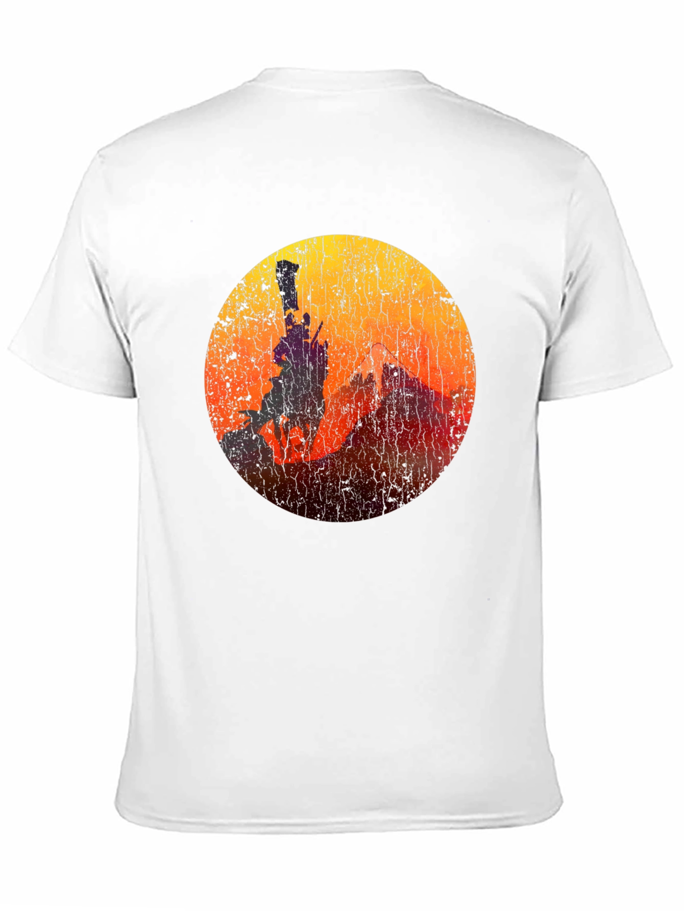 Black Sunset Rider T-Shirt - Vintage Cowboy Graphic Tee view 11