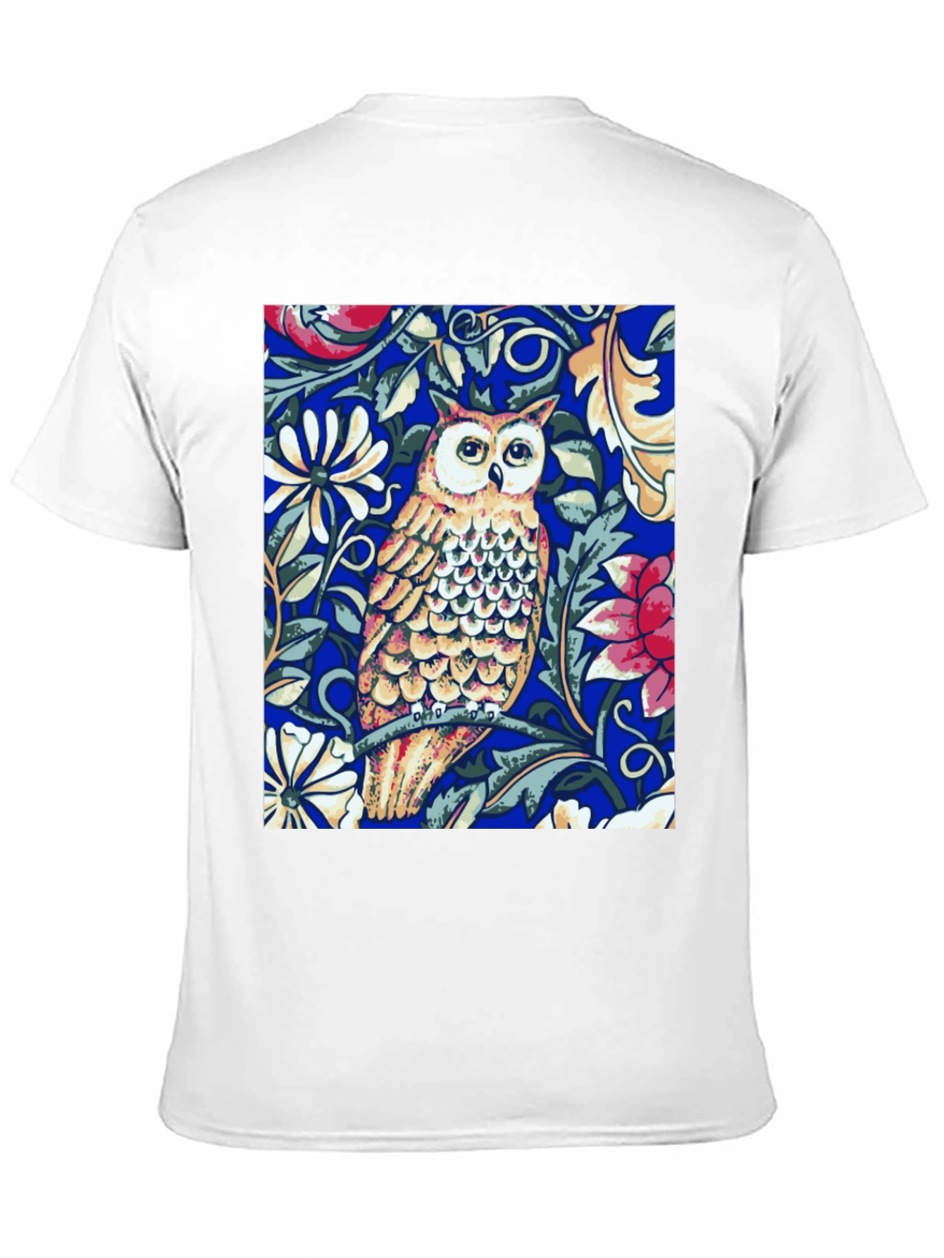 Black Owl Floral T-Shirt - Unique Graphic Tee view 11
