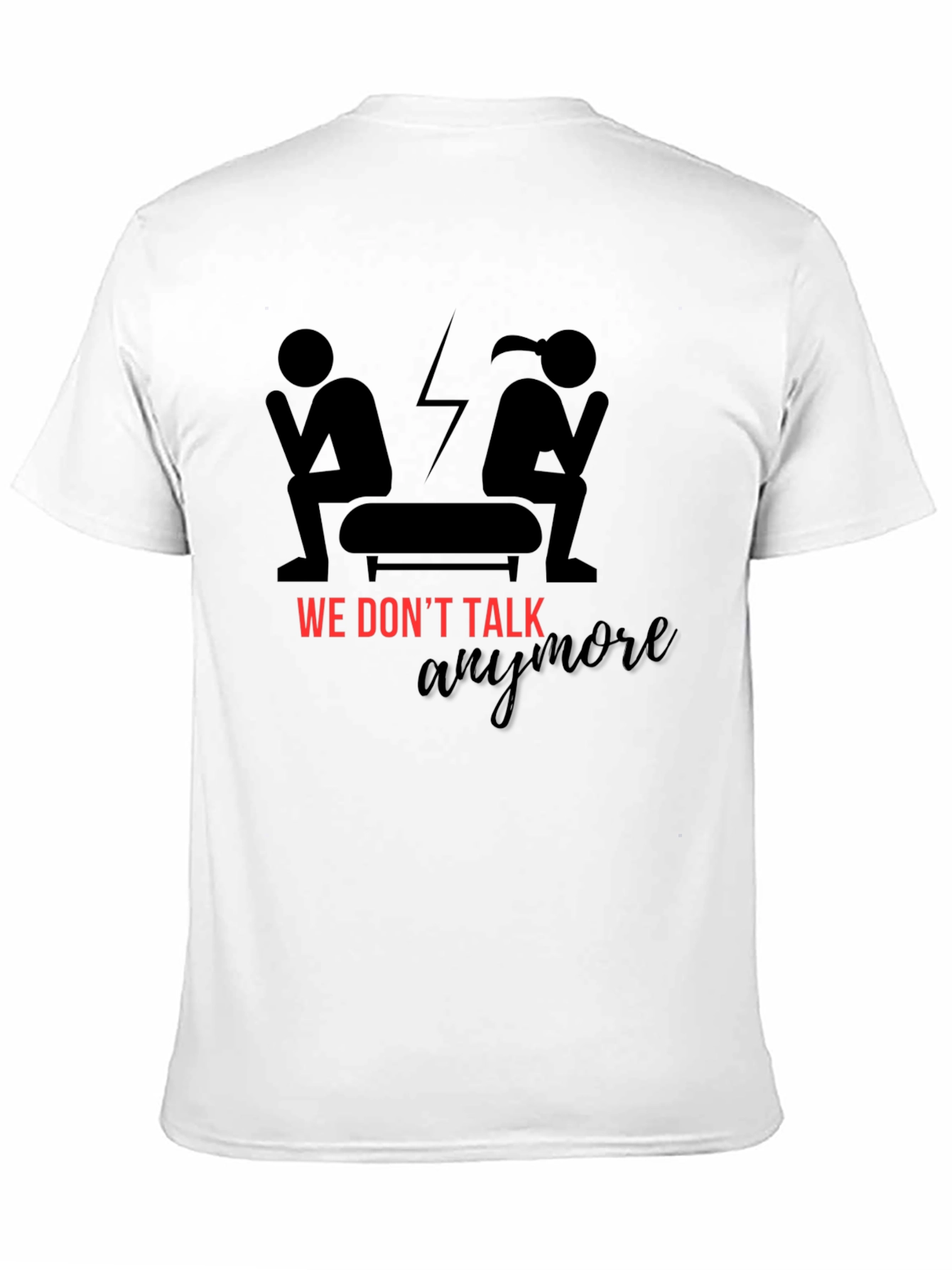 Black We Don't Talk Anymore Graphic T-Shirt view 11