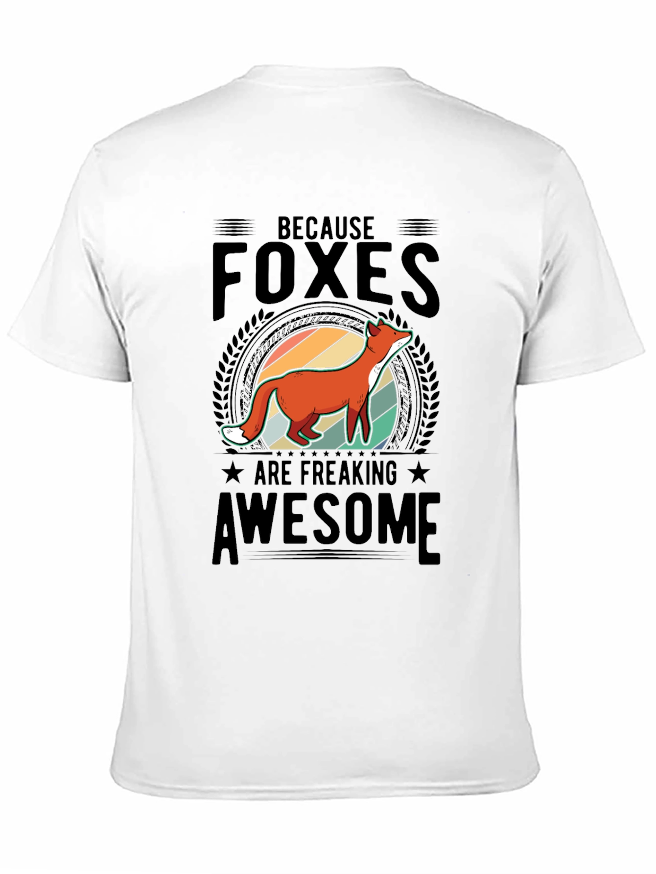 Black Foxes are Awesome Graphic T-Shirt view 11