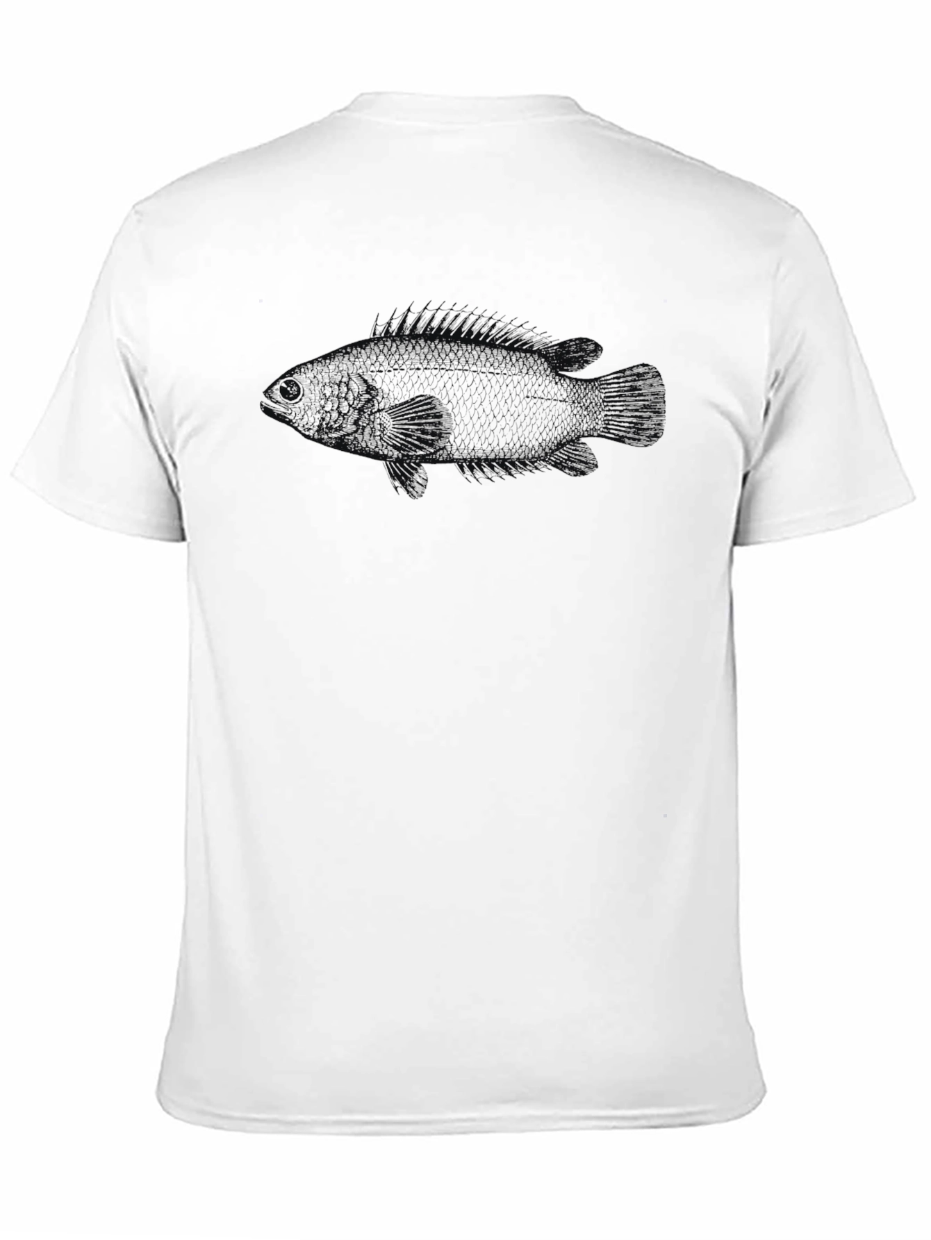 Black Men's Black Fish Graphic Tee - Stylish Comfort view 11