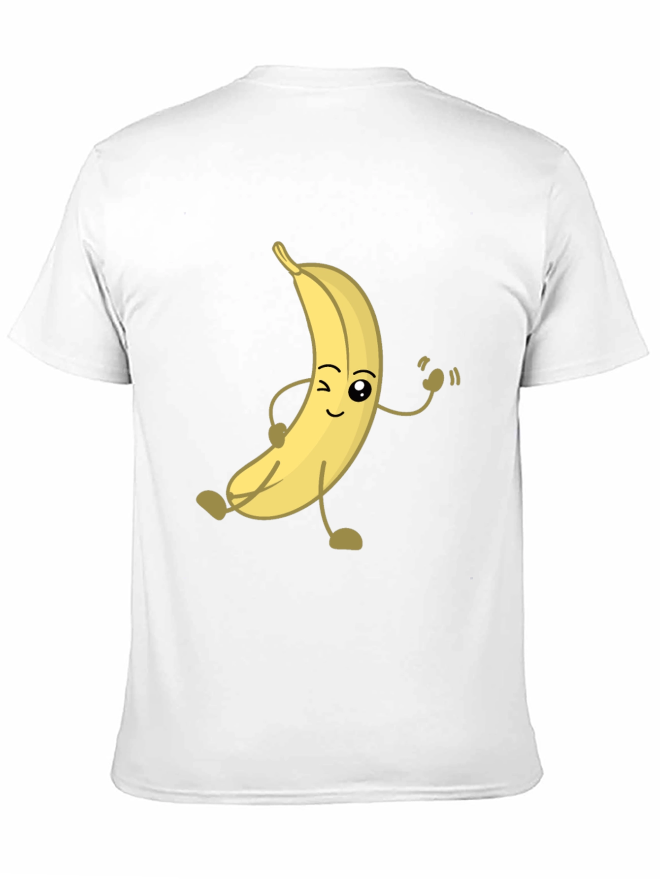 Black Funny Banana Cartoon Graphic T-Shirt view 11