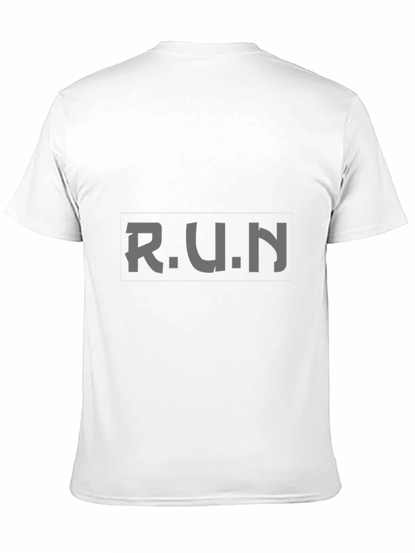 Black Men's Black 'RUN' Graphic Tee - Comfort Fit view 11